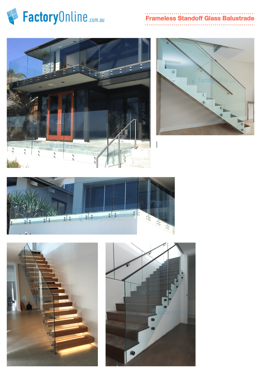 Standoff Glass Balustrade Face Mount Pin Fixed